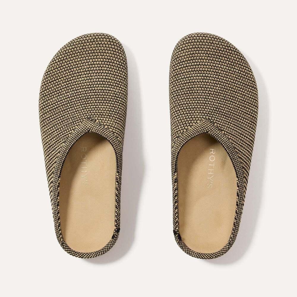 NWT Rothy's The Casual Clog - Toffee Raffia-Knit Size 7